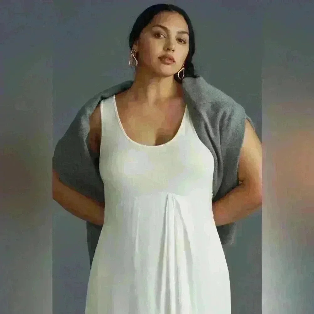 Anthropology Maxi white dress size S - Picture 2 of 16